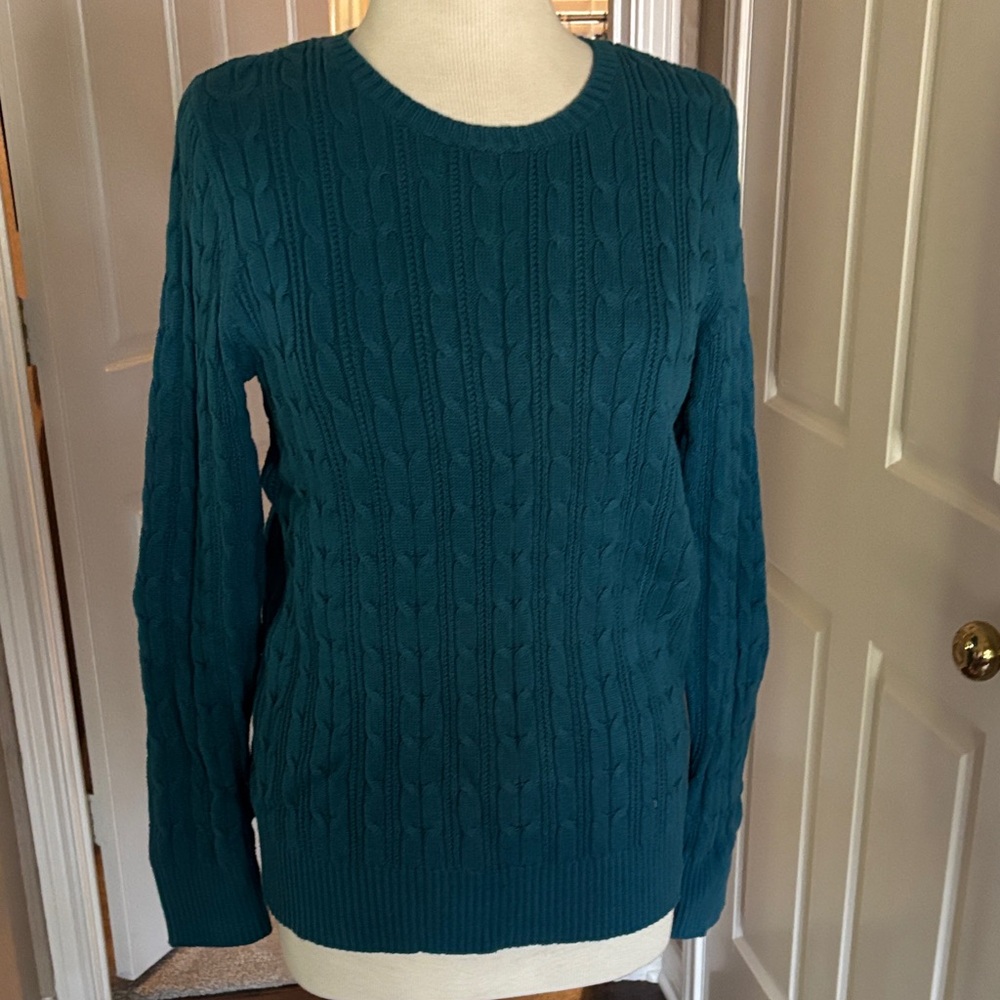 St. John's Bay Teal Crew Neck Sweater